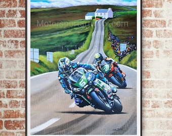 Joey Dunlop Isle of Man TT Print: Signed Limited Edition Motogp