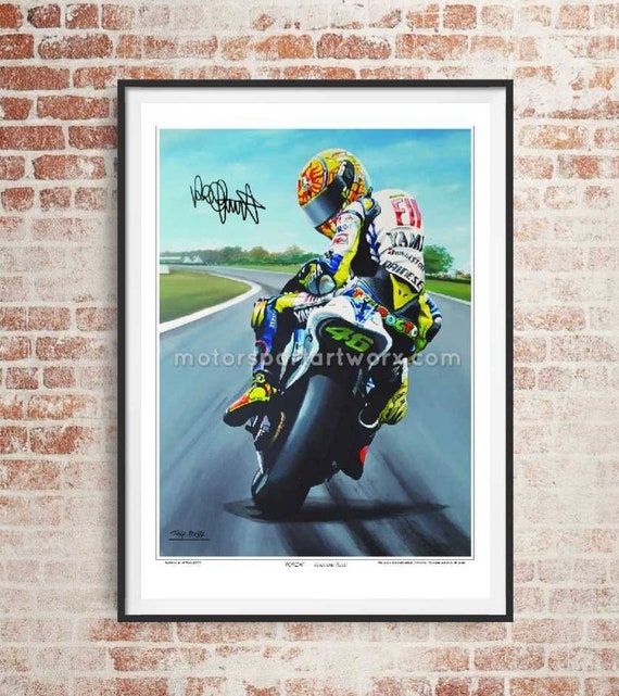Forza Rossi, Valentino Rossi Limited Edition Art Print by Jeff