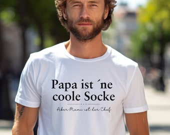 Papa Mama T-Shirt, Geschenk für Muttertag, Vatertag, Geburtstag, Partner T-Shirt, Witziges Eltern Shirt, Familienshirts, weißes T-Shirt