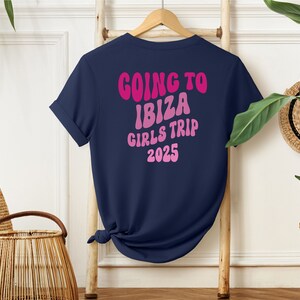 Junggesellinnenabschied Ibiza Mallorca, Gruppen Shirts, JGA 24, Mädelsausflug, Party Shirts Damen, Personalisierbar Junggesellinnenabschied Bild 2