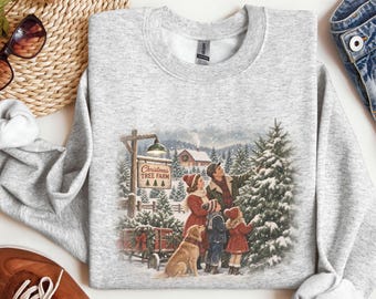 Christmas Tree Farm Shirt, Vintage Christmas Tee, Family Christmas Shirt, Tree Farm Christmas Shirt, Retro Holiday Tee