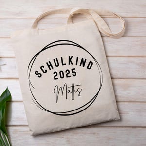 Sac fourre-tout écolier 2025 personnalisé avec nom – cadeau de rentrée scolaire, sac de sport, sac en tissu bio – pour filles et garçons