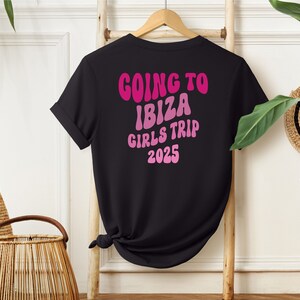 Junggesellinnenabschied Ibiza Mallorca, Gruppen Shirts, JGA 24, Mädelsausflug, Party Shirts Damen, Personalisierbar Junggesellinnenabschied Bild 3