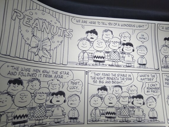 Vintage Peanuts Comic Strip Layout Page Charles Shultz Rough Etsy Vintage Peanuts Comic Strip Layout Page Charles Shultz Rough Etsy
