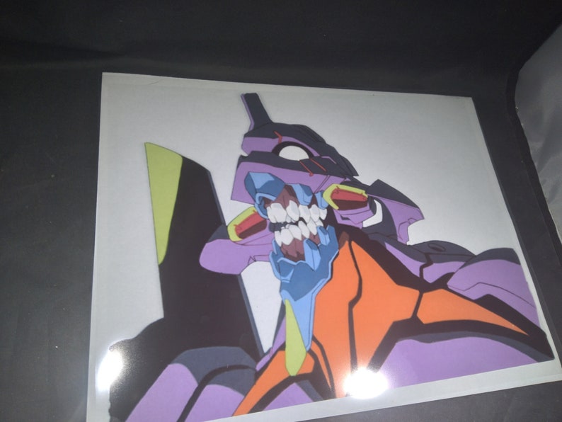 Neon Genesis Evangelion animation cel copy cel. animation Etsy