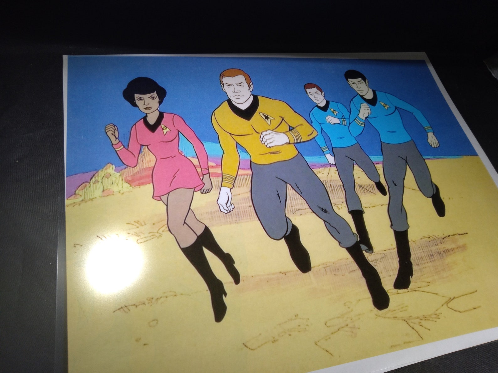 star trek animation cel for sale