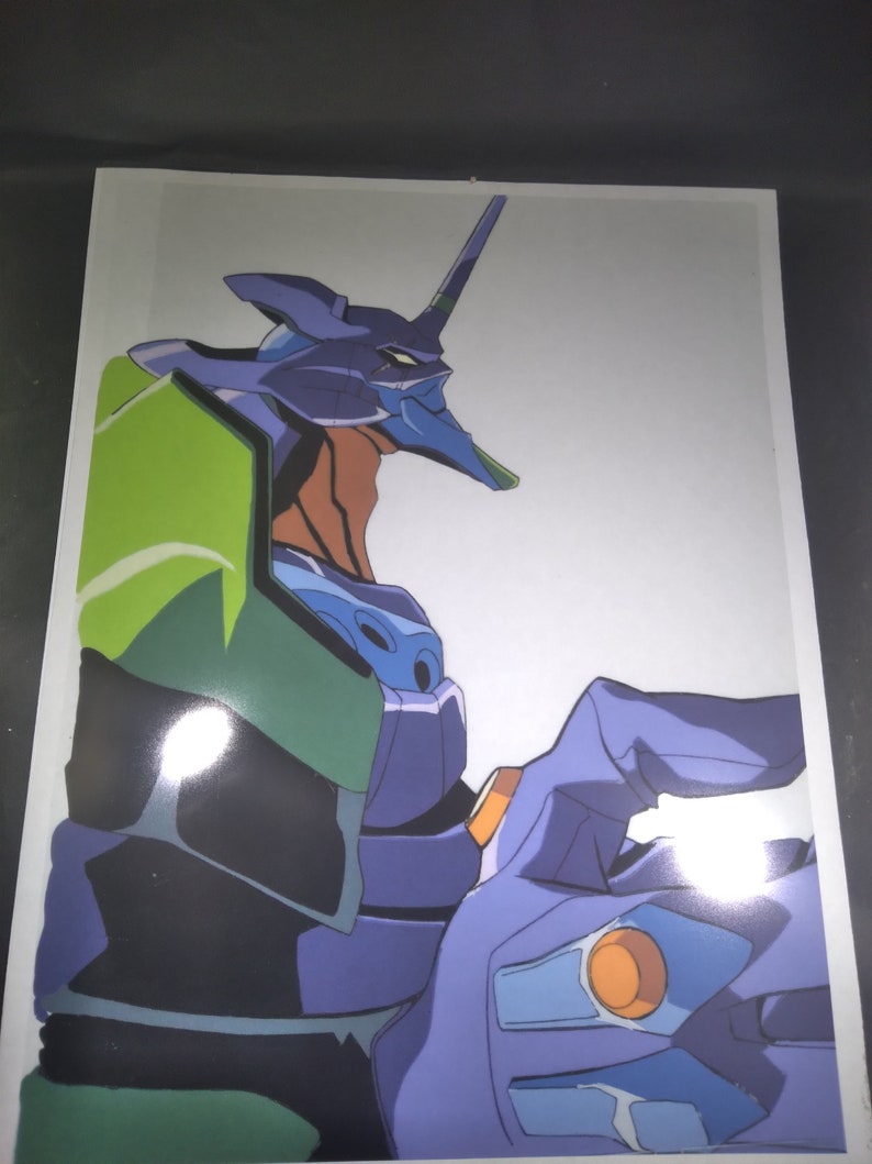 Neon Genesis Evangelion animation cel copy cel. animation Etsy
