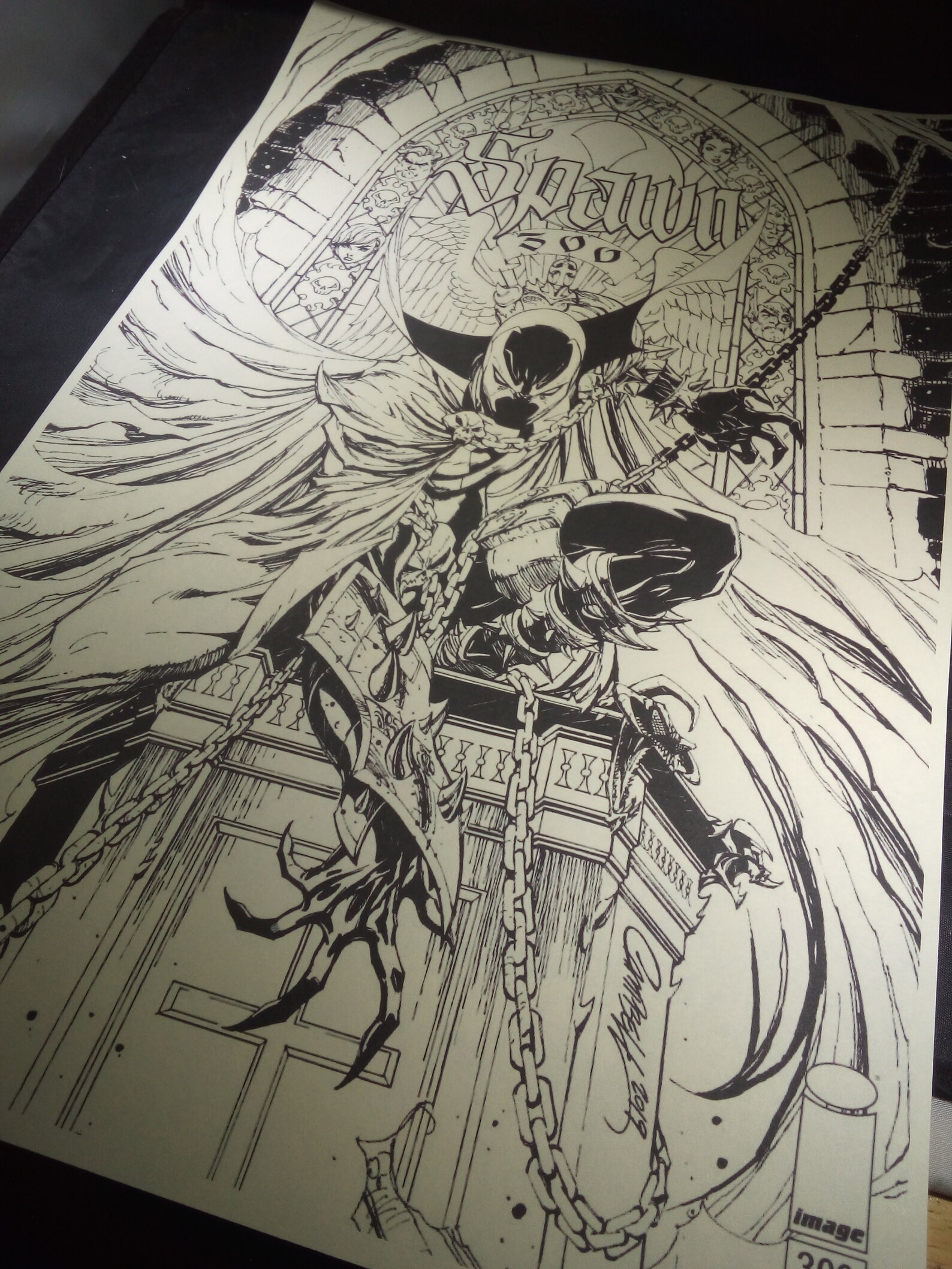 Vintage Spawn Comic Book Art Layout page Concept Art Todd | Etsy