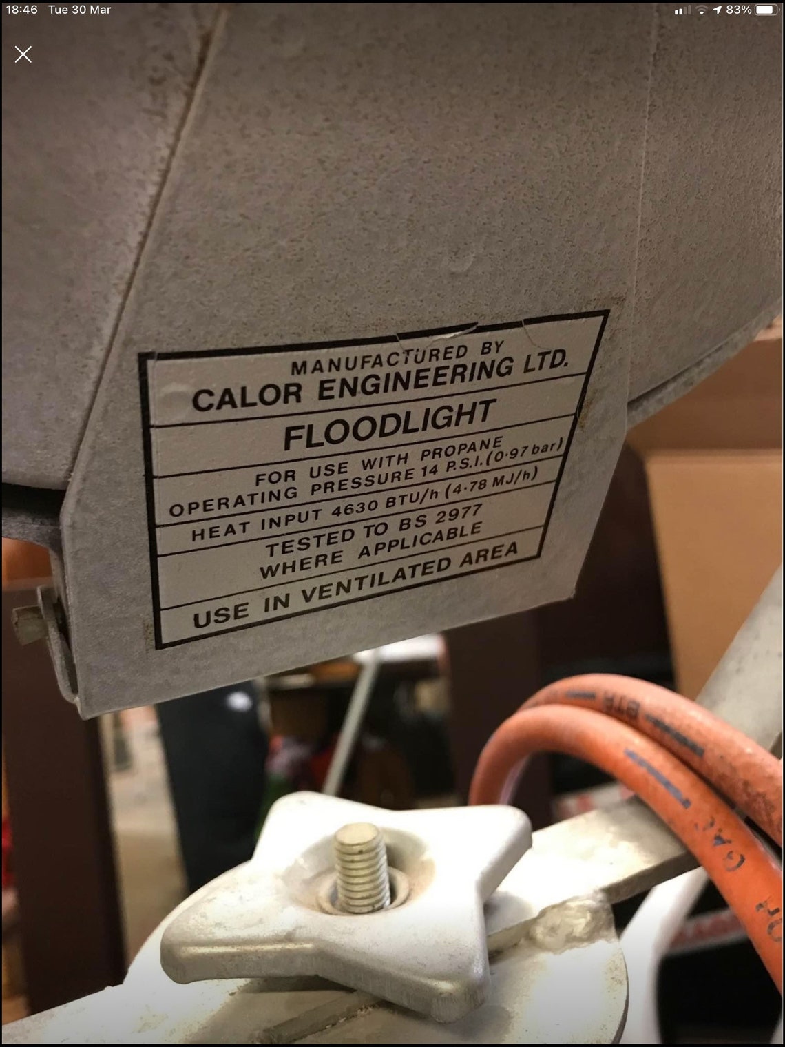 Rare Gas Spotlight searchlight on Extendable Tripod 1950/60s Etsy