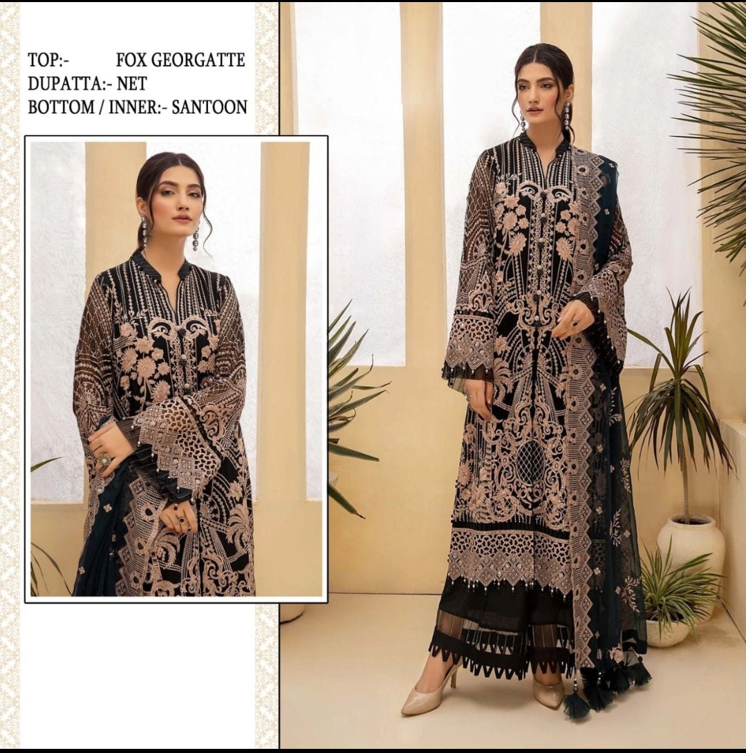 Beautiful Salwar Kameez Suit Embroidered Salwar Suit Party Wear Dress Ladies Suit sharara suit bollywood suit kameez