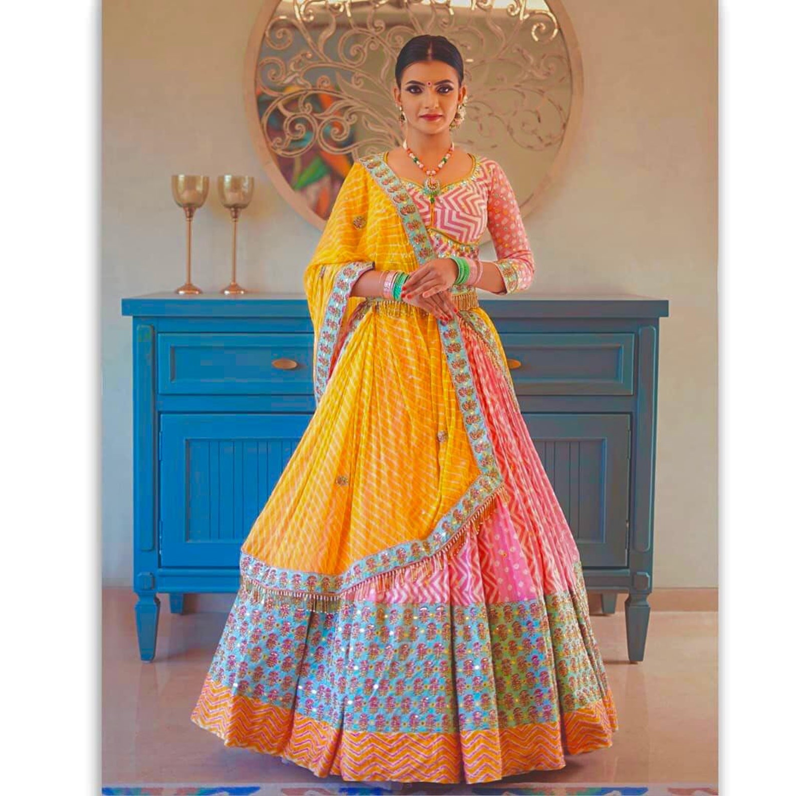 Beautiful Navratri lehengas choli garba lehenga designer Etsy