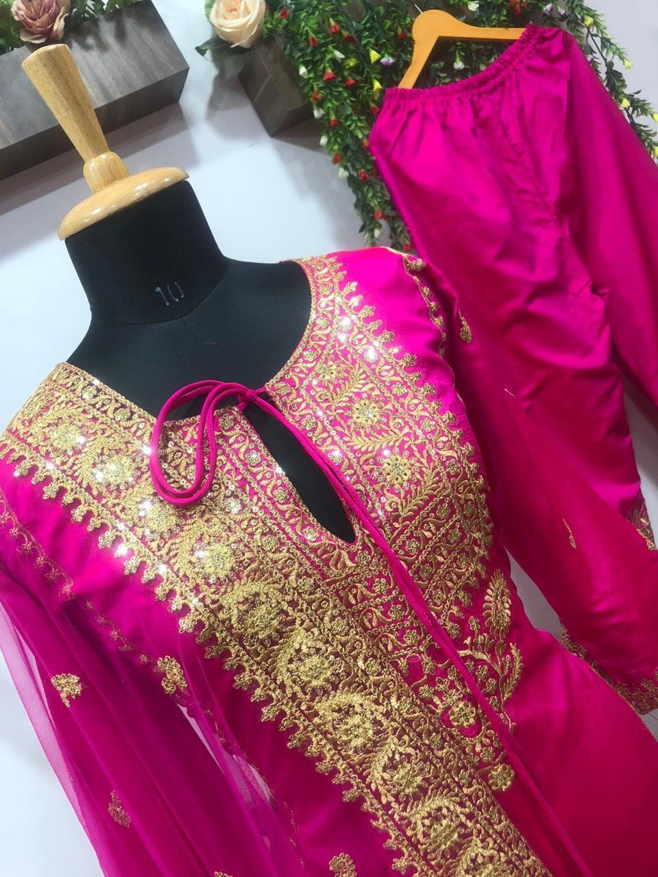 Designer Pink Salwar Kameez Pakistani Salwar Suit Ready Made | Etsy