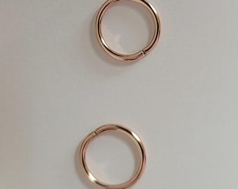 1pair 5mm 18Ga Helix piercing ring 14k yellow gold filled Cartilage piercing continous hoop earring Threadmaze shop