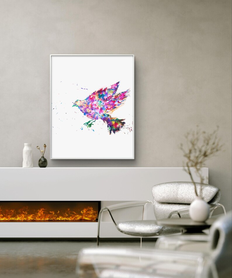 Spectrum Flight Printable Art, Digital Download, Colorful Abstract Wall ...