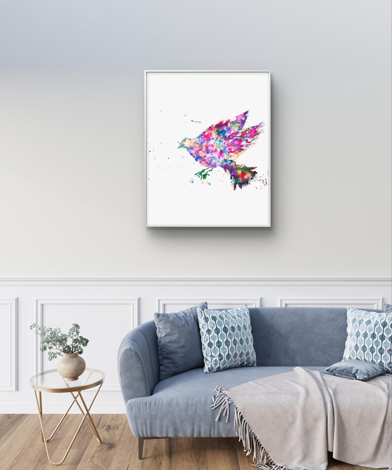 Spectrum Flight Printable Art, Digital Download, Colorful Abstract Wall ...