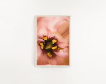Blush Pink Wall Art Print, Blush pink decor, Girls bedroom decor, Pink flower, Flower prints, Floral wall decor, Floral Art Print