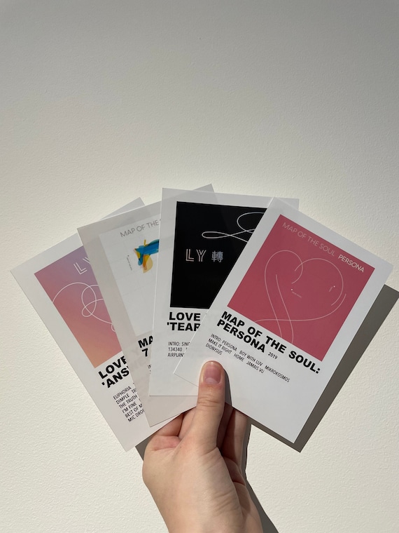 BTS Aesthetic Album Prints [polaroid prints, room decor]