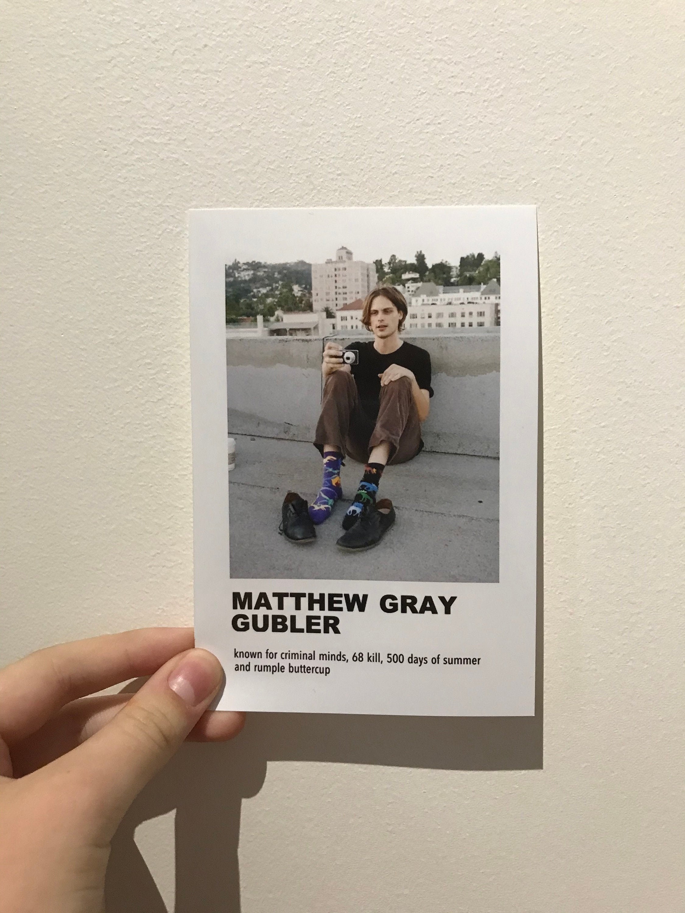 Matthew Gray Gubler Print | Etsy