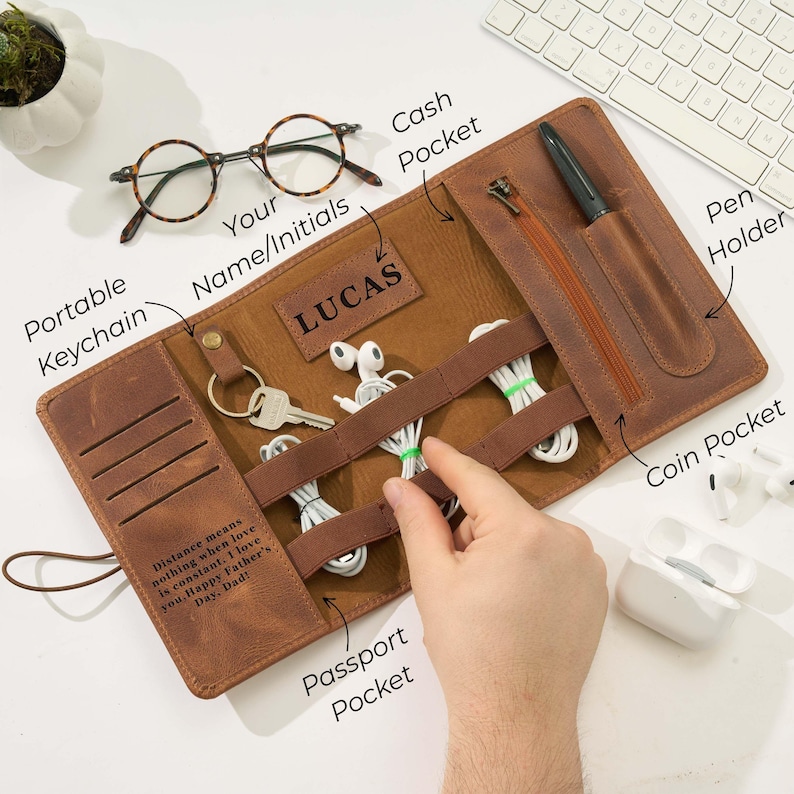 LeatherHomeWorks Tech Pouch