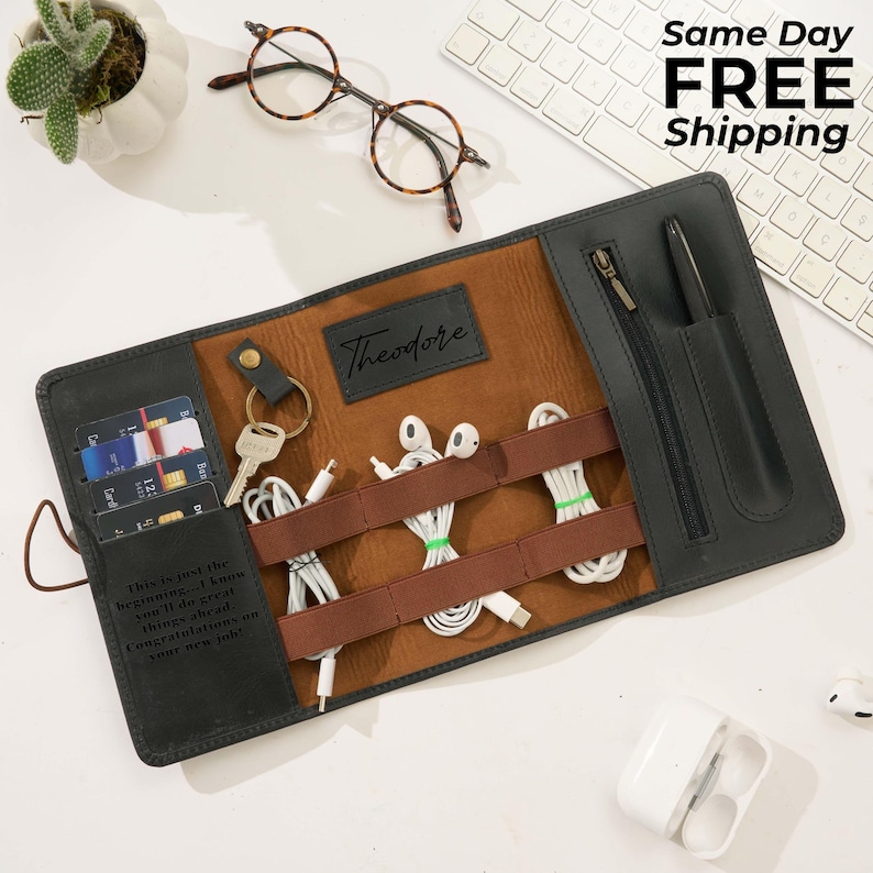 LeatherHomeWorks Tech Pouch - Thumbnail 2