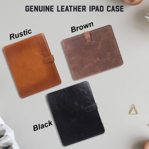 Leather iPad Cover, iPad 10th Gen Case, iPad Pro 13 Sleeve, iPad Pro 12.9,Pro 10.9, 10.5, 10.2, iPad Pro 11 Case, iPad Air 11 Case,iPad Mini
