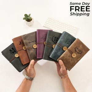 Leather Cord Organizer: Personalized Cable Holder, Travel Tech Pouch, Full Grain Leather Storage Case
