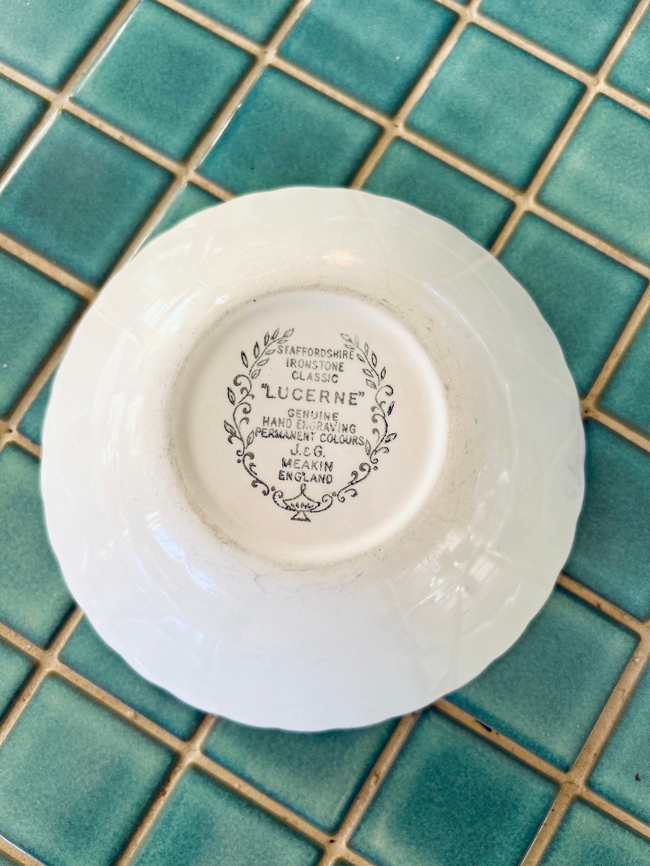 Blue Lucerne, Staffordshire Ironstone Classic, Hand