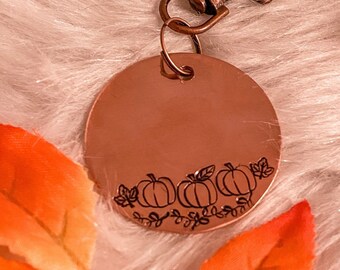 pumpkin dog tag