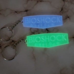 Glow In The Dark Bioshock Keychain