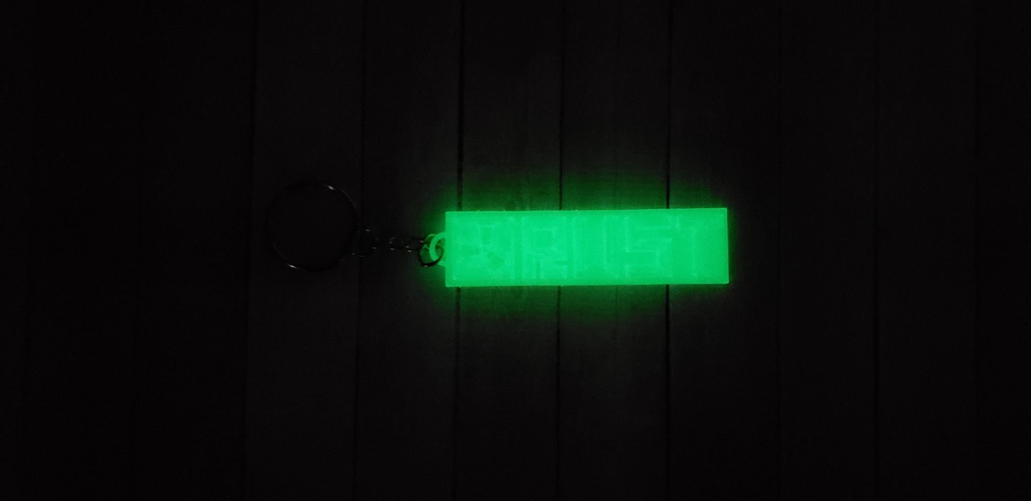 Glow in the Dark Rust Keychain - Etsy