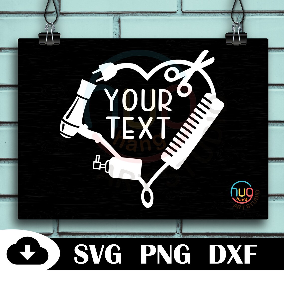 Download Hairdresser monogram svghairstylist svg hairdresser svg | Etsy
