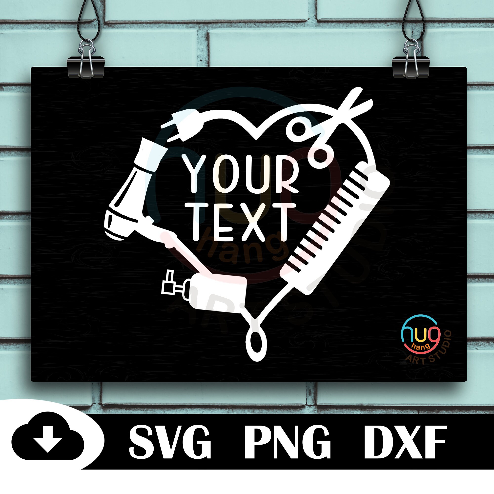 Download Hairdresser monogram svghairstylist svg hairdresser svg | Etsy