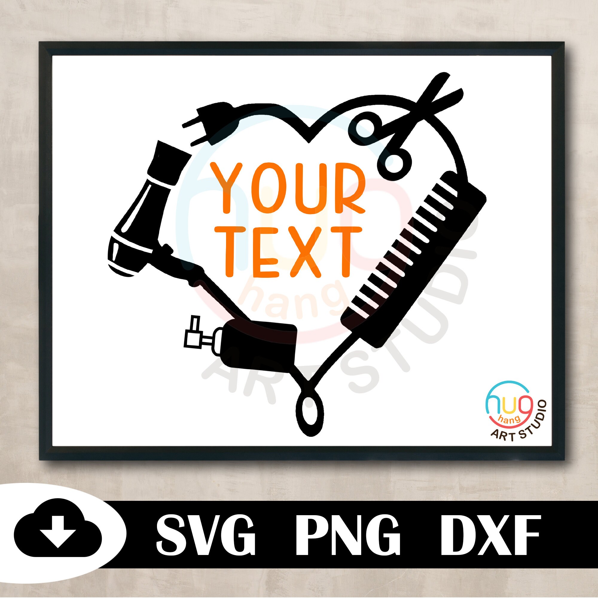 Download Hairdresser monogram svghairstylist svg hairdresser svg | Etsy
