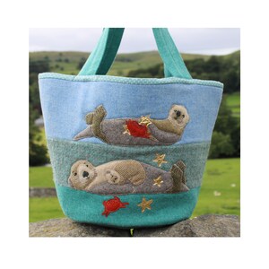 Bobbing Along Sea Otter Patchwork Beach Bag Sewing Pattern