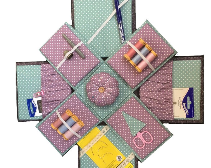 Etui Box Exploding Box Sewing Pattern Etsy