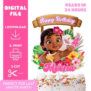 Moana Cake Topper - Etsy