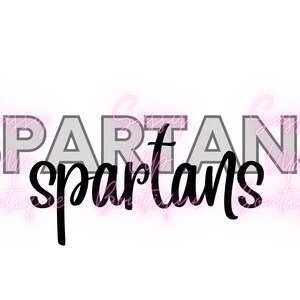 Spatans Cursive Spartans Digital Download PNG JPG SVG - Etsy