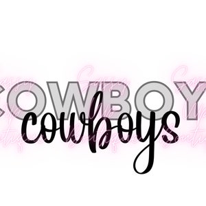 Cowboys Digital Download PNG JPG SVG - Etsy