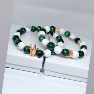 Nigerian Flag Beaded Bracelets|Unisex Bracelets| His and Her Bracelets|Beaded Bracelets|Handmade Bracelets|Gift for her|Gift for him