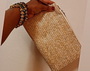 Women Summer Wristlet Bag. Women Boho Chic Summer Wristlet purse. Women purses. Women wristlet