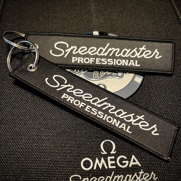 ON HOLIDAY! Will deliver at the end of July! Omega Speedmaster Professional Keychain, Omega Speedmaster Professional Luggage Tag,