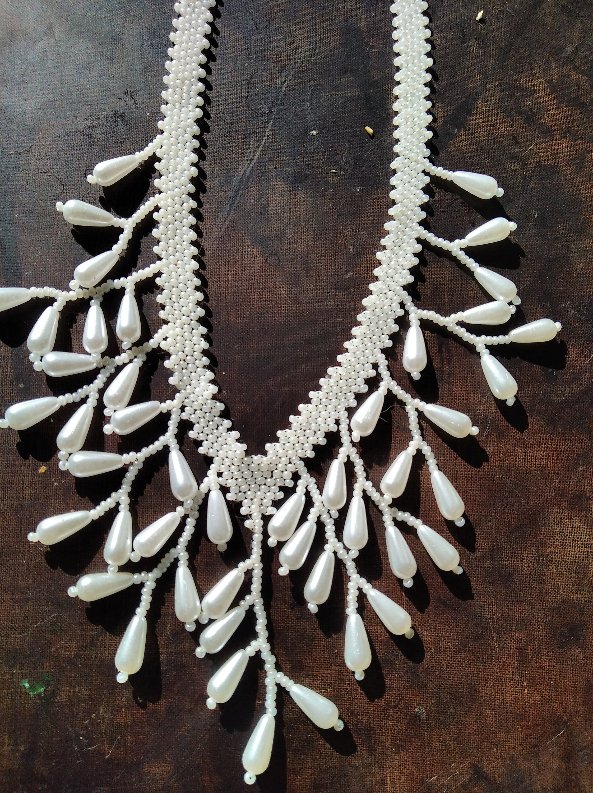 Wedding beaded necklace beaded necklace wedding accessories Etsy