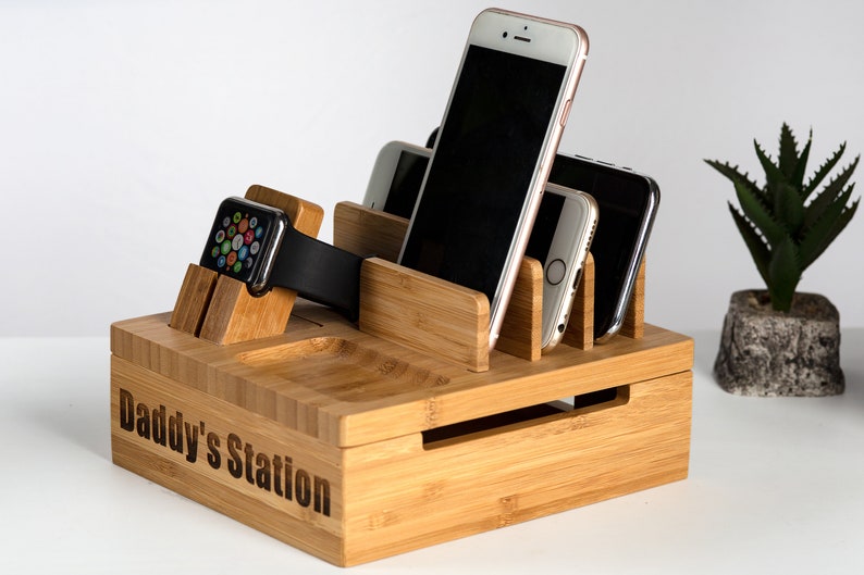 personalized gifts for him,5th anniversary gift,gift for him,mens gift ideas,wood docking station,gifts for boyfriend,graduation gift