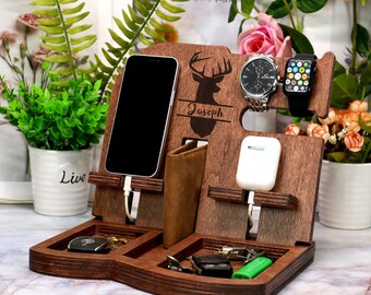 Personalized Docking Station,Personalized Fathers Day Gift,Fathers Day Gift Docking Station,Dad Gift for Birthday,Birthday Gifts for Dad