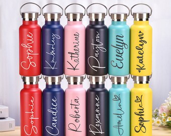 Junggesellinnenabschied, Gastgeschenke, personalisierte Flasche, Wasserflasche, personalisiertes Geschenk, personalisierter Becher, Brautjungfer Vorschlag