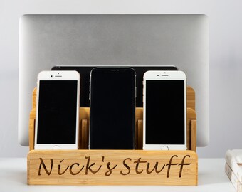 Cadeau de petit ami, cadeau de mari, cadeau de mens, cadeau de bois, valet de mens, dock d’iphone de bois, station d’amarrage de bois, station d’amarrage, dock de montre d’apple d’iphone