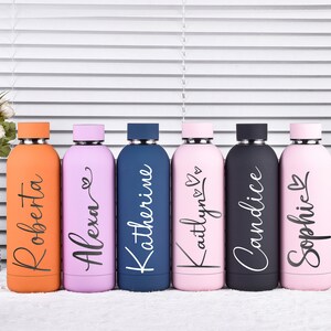 Insulated Bottle,Personalized Bottle,Water Bottle,Personalized Gift,Personalized Tumbler,Bridesmaids Gifts,Wedding Tumbler,Bridesmaid GIft image 7