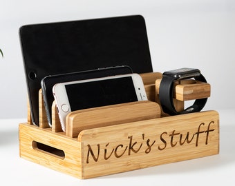 dock d’ordinateur portable, cadeaux pour les groomsmen, cadeau pour papa, cadeau de Noël de la fille de femme, cadeaux pour le mari, cadeaux d’anniversaire pour papa, dock d’iPhone, charges