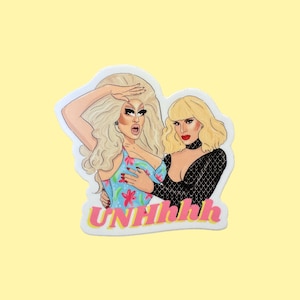 Trixie en Katya-sticker | LHBT | Queer | Drag Queen | Gay-kaarten | RuPauls dragrace | UNHhhh