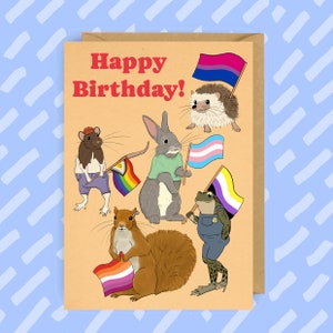 LGBTQ+ verjaardag | Cottage kern | Lesbisch | Biseksueel | Door | Niet-binair | Homo | Trots | Geschenk